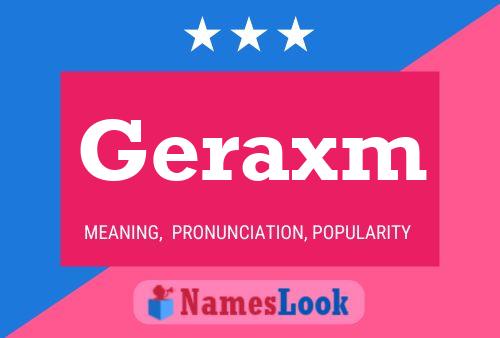 ملصق اسم Geraxm