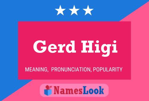 ملصق اسم Gerd Higi