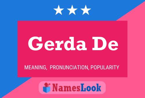 ملصق اسم Gerda De