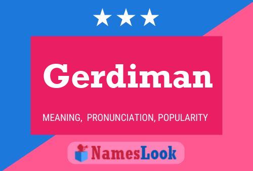 ملصق اسم Gerdiman