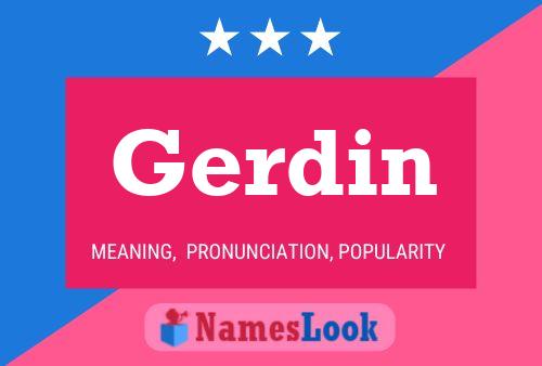 ملصق اسم Gerdin