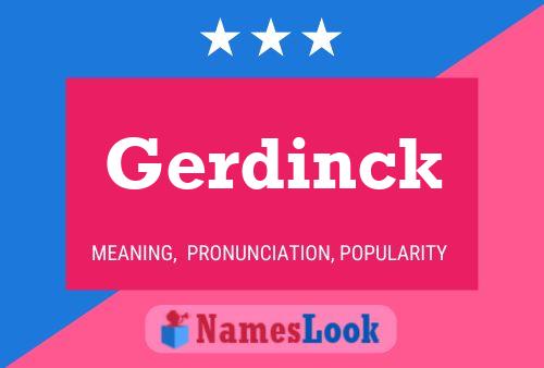 ملصق اسم Gerdinck