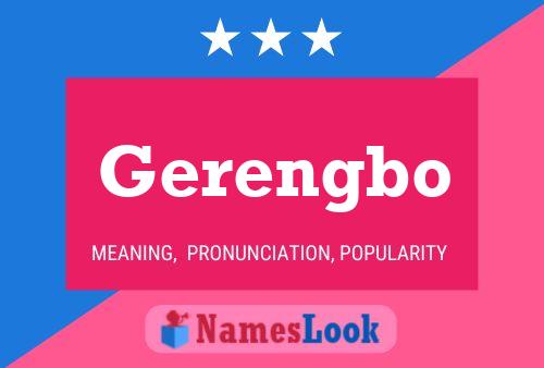 ملصق اسم Gerengbo