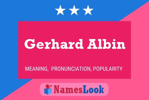 ملصق اسم Gerhard Albin