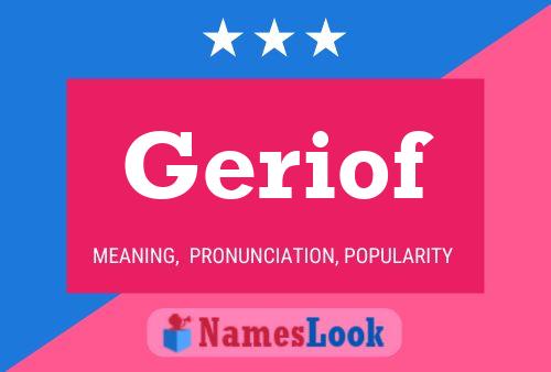 ملصق اسم Geriof