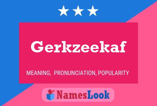 ملصق اسم Gerkzeekaf