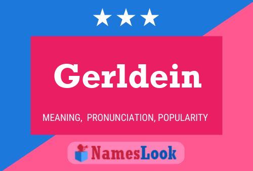 ملصق اسم Gerldein