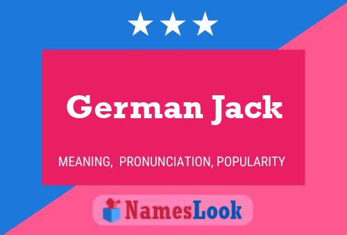 ملصق اسم German Jack