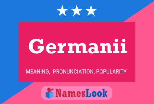 ملصق اسم Germanii