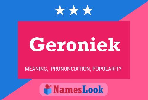 ملصق اسم Geroniek