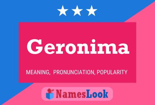 ملصق اسم Geronima