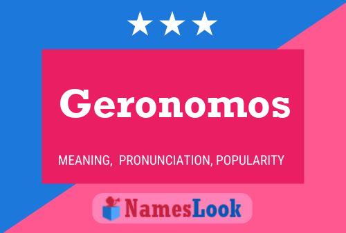 ملصق اسم Geronomos