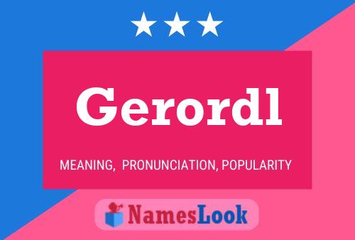 ملصق اسم Gerordl