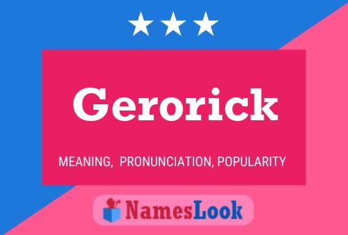 ملصق اسم Gerorick