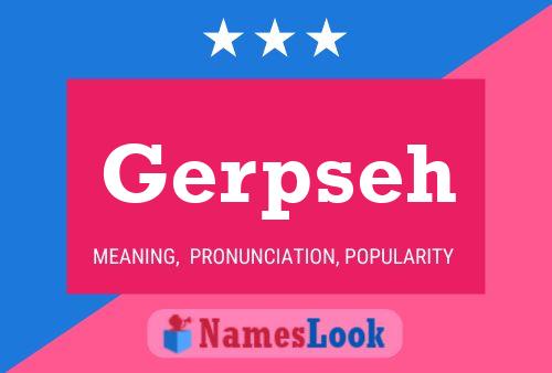 ملصق اسم Gerpseh