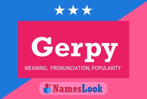 ملصق اسم Gerpy