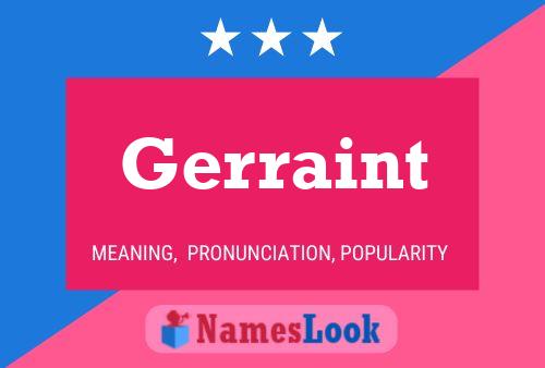 ملصق اسم Gerraint