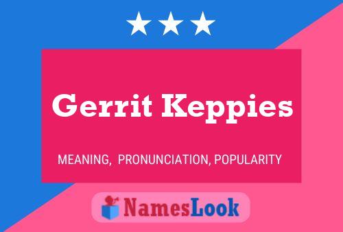 ملصق اسم Gerrit Keppies