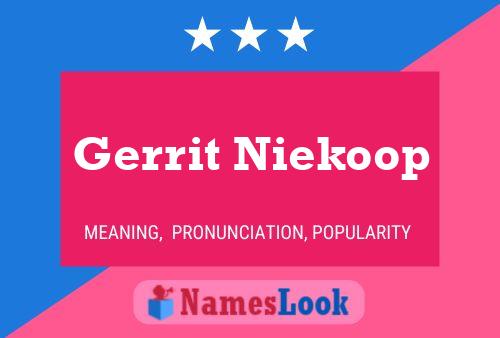 ملصق اسم Gerrit Niekoop