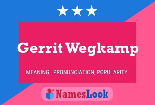 ملصق اسم Gerrit Wegkamp