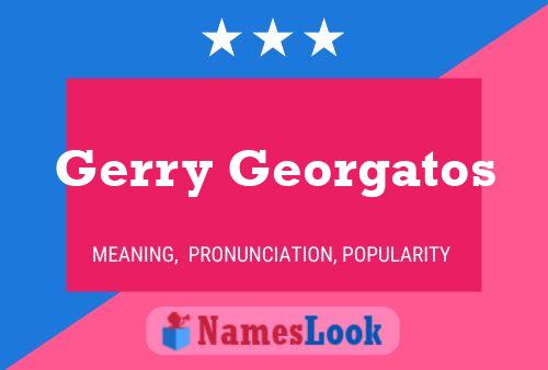 ملصق اسم Gerry Georgatos