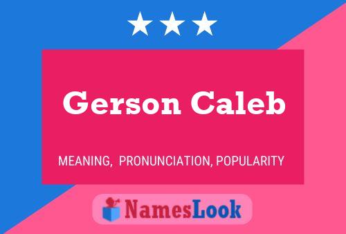 ملصق اسم Gerson Caleb