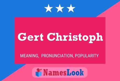 ملصق اسم Gert Christoph