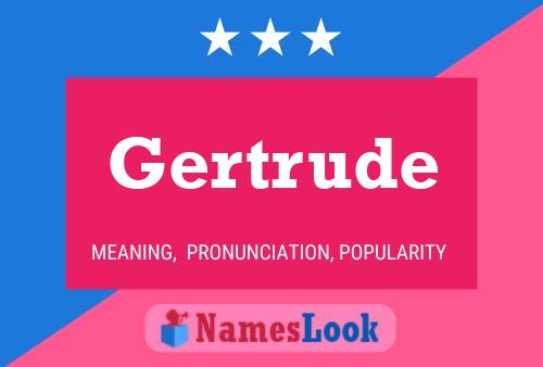 ملصق اسم Gertrude