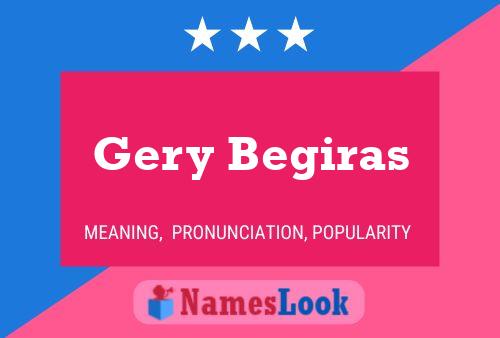 ملصق اسم Gery Begiras