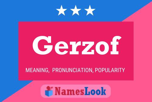 ملصق اسم Gerzof