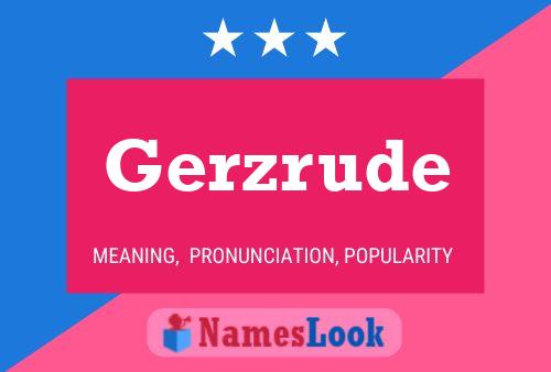 ملصق اسم Gerzrude