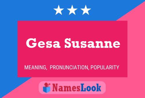 ملصق اسم Gesa Susanne