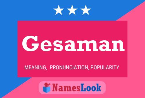 ملصق اسم Gesaman