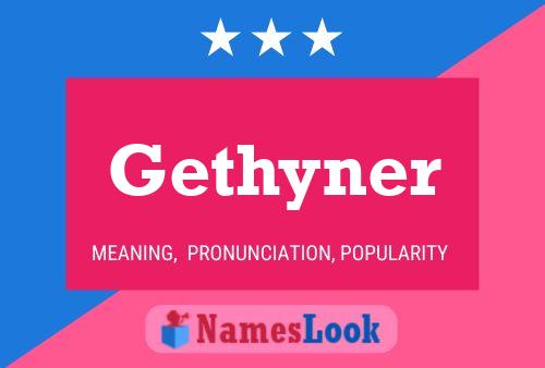 ملصق اسم Gethyner