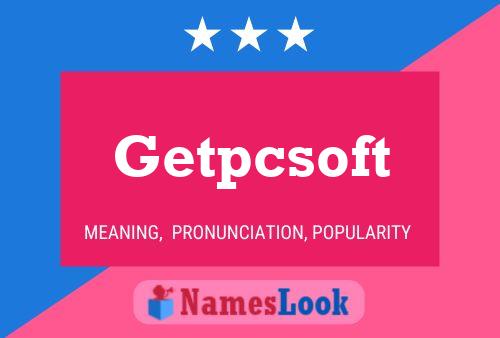 ملصق اسم Getpcsoft