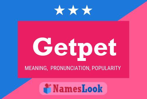 ملصق اسم Getpet