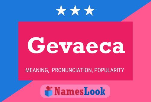 ملصق اسم Gevaeca