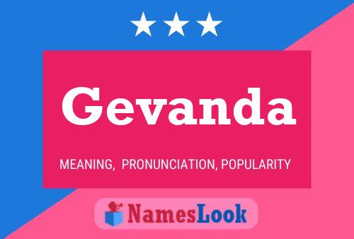 ملصق اسم Gevanda