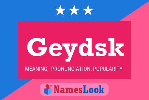 ملصق اسم Geydsk