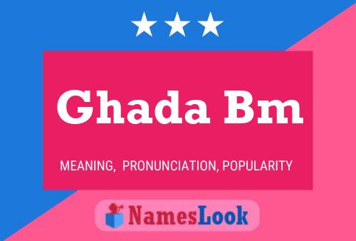 ملصق اسم Ghada Bm