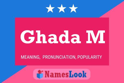 ملصق اسم Ghada M