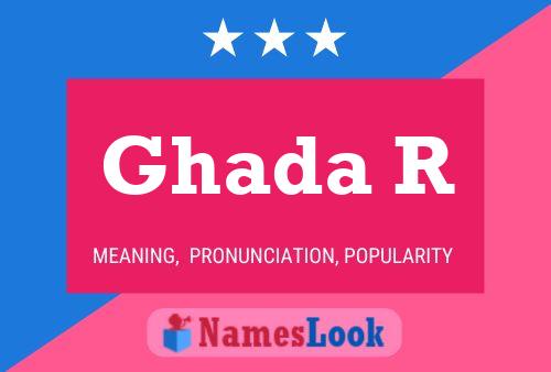 ملصق اسم Ghada R