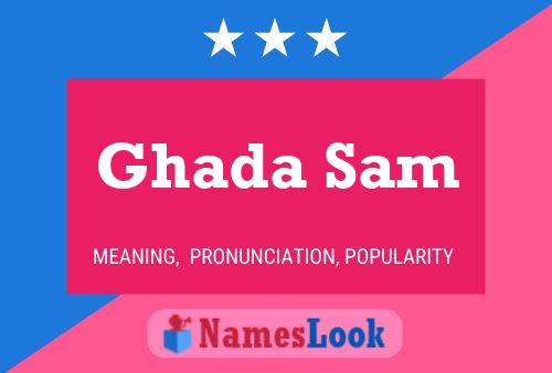 ملصق اسم Ghada Sam