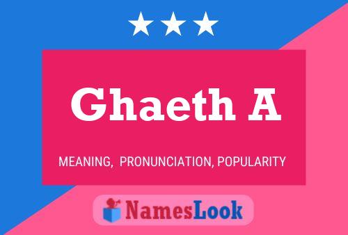 ملصق اسم Ghaeth A