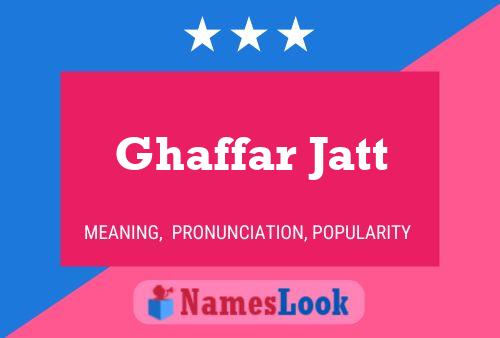 ملصق اسم Ghaffar Jatt