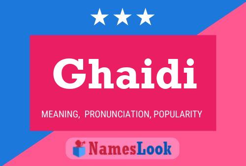 ملصق اسم Ghaidi