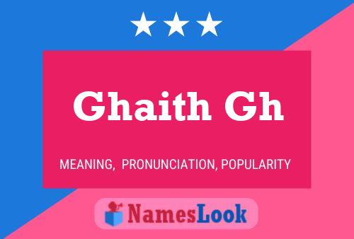 ملصق اسم Ghaith Gh