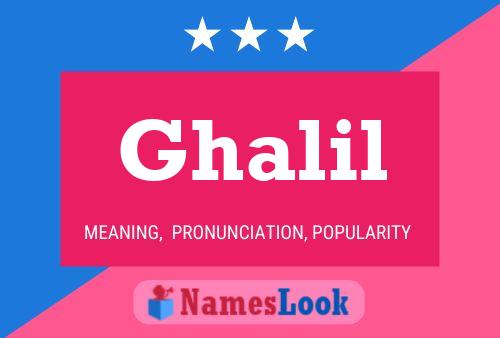 ملصق اسم Ghalil