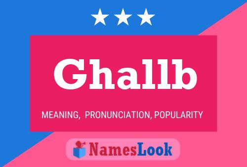 ملصق اسم Ghallb