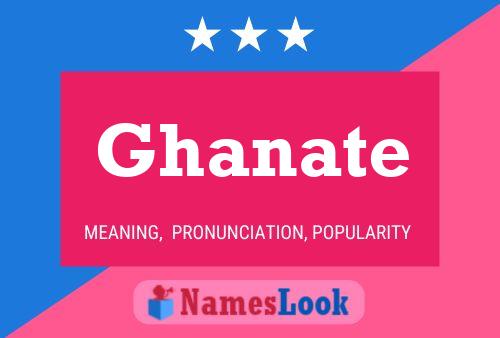 ملصق اسم Ghanate